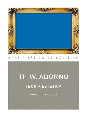cover image of Teoría estética